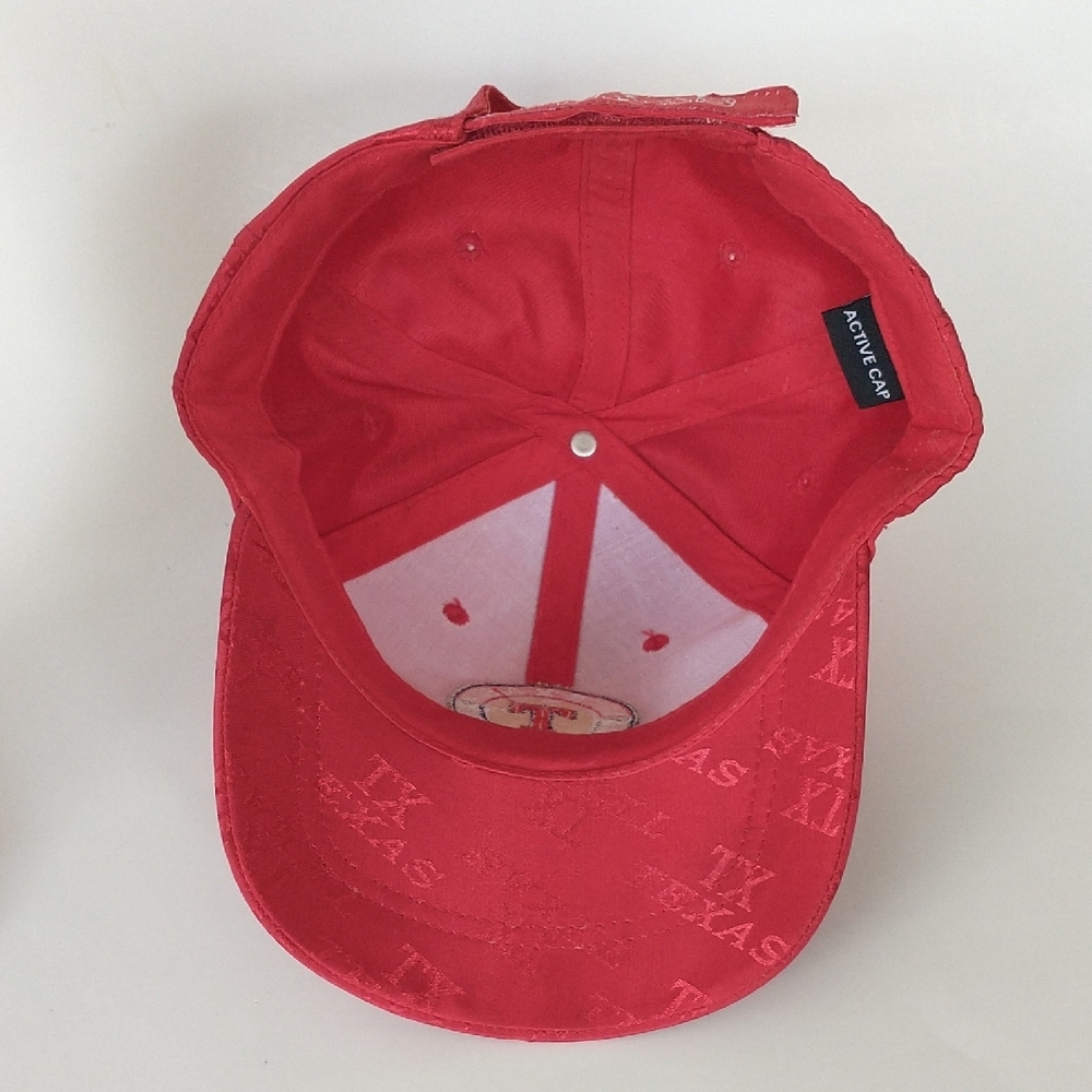 Texas Rangers Red Baseball Cap. (One Size Fits All) - Picture 9 of 10